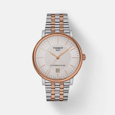 Carson Men Automatic Silver Dial Analog Stainless Steel Watch T1224072203101