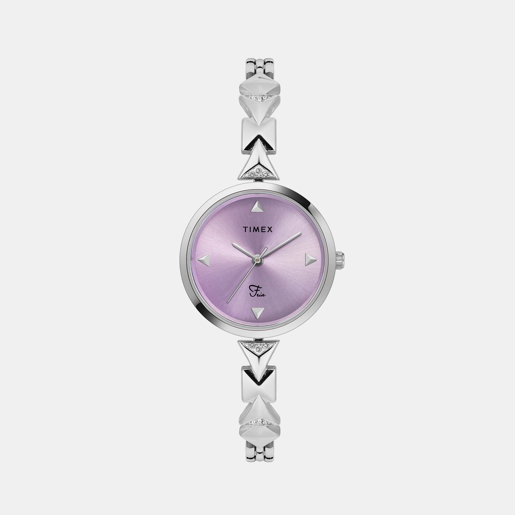 Fria Women Quartz Purple Dial Analog Brass Watch TWEL18300