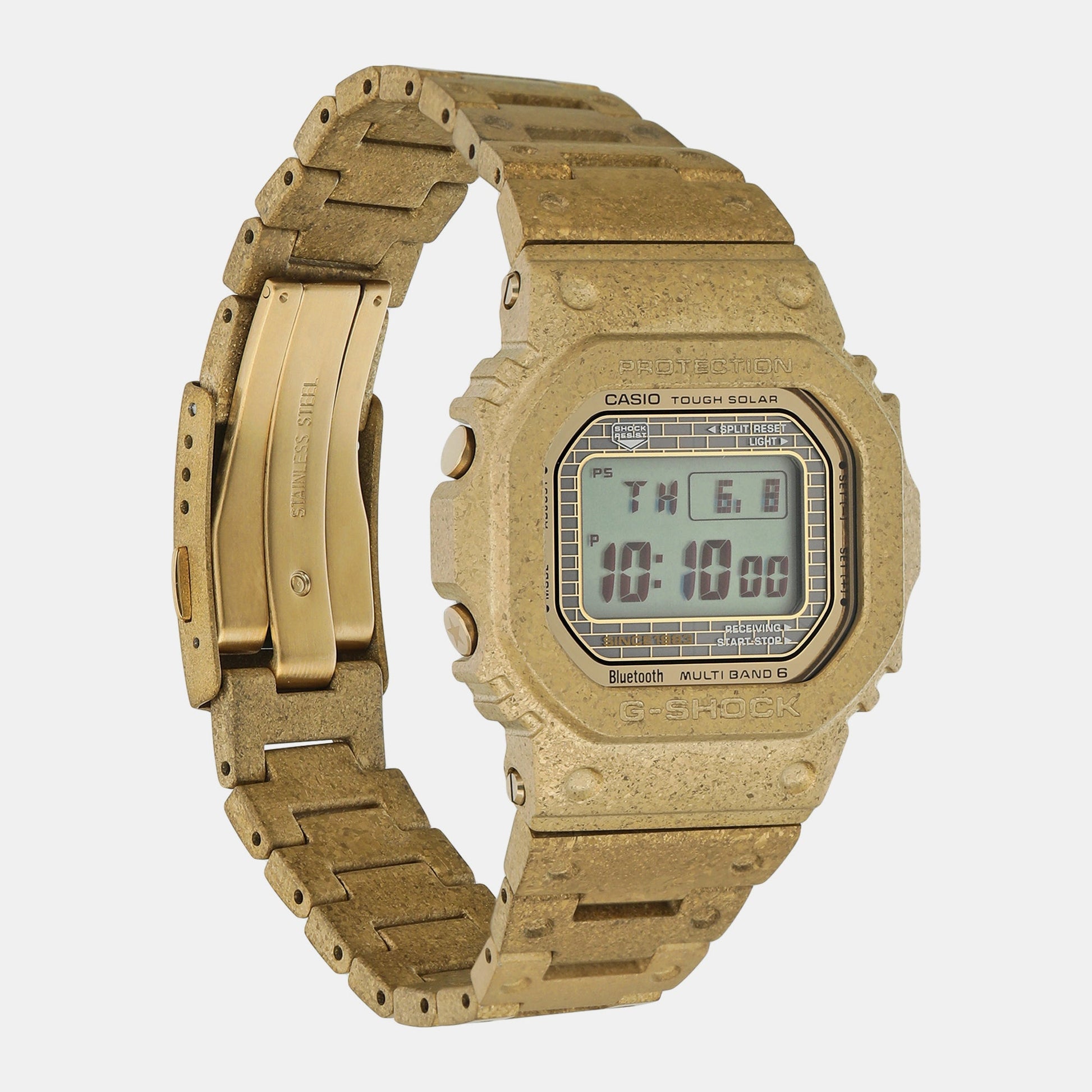 G-Shock Men Quartz Gold Dial Digital Stainless Steel Watch G1392
