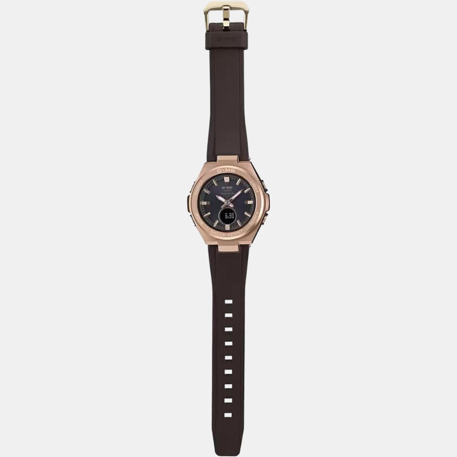 Baby-G Women Quartz Black Dial Analog-Digital Resin Watch B217