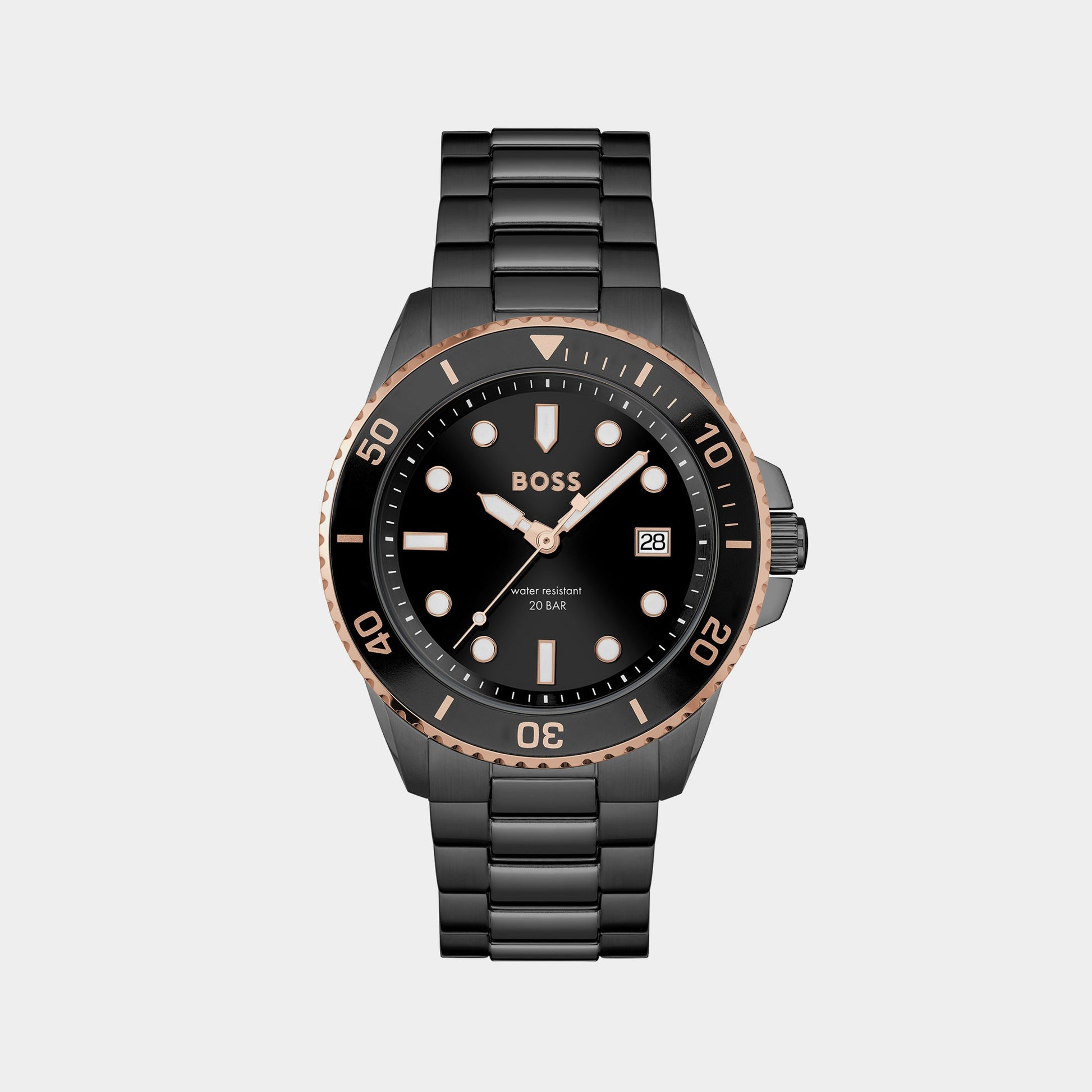 Ace Men Quartz Black Dial Analog Stainless Steel Watch 1514013