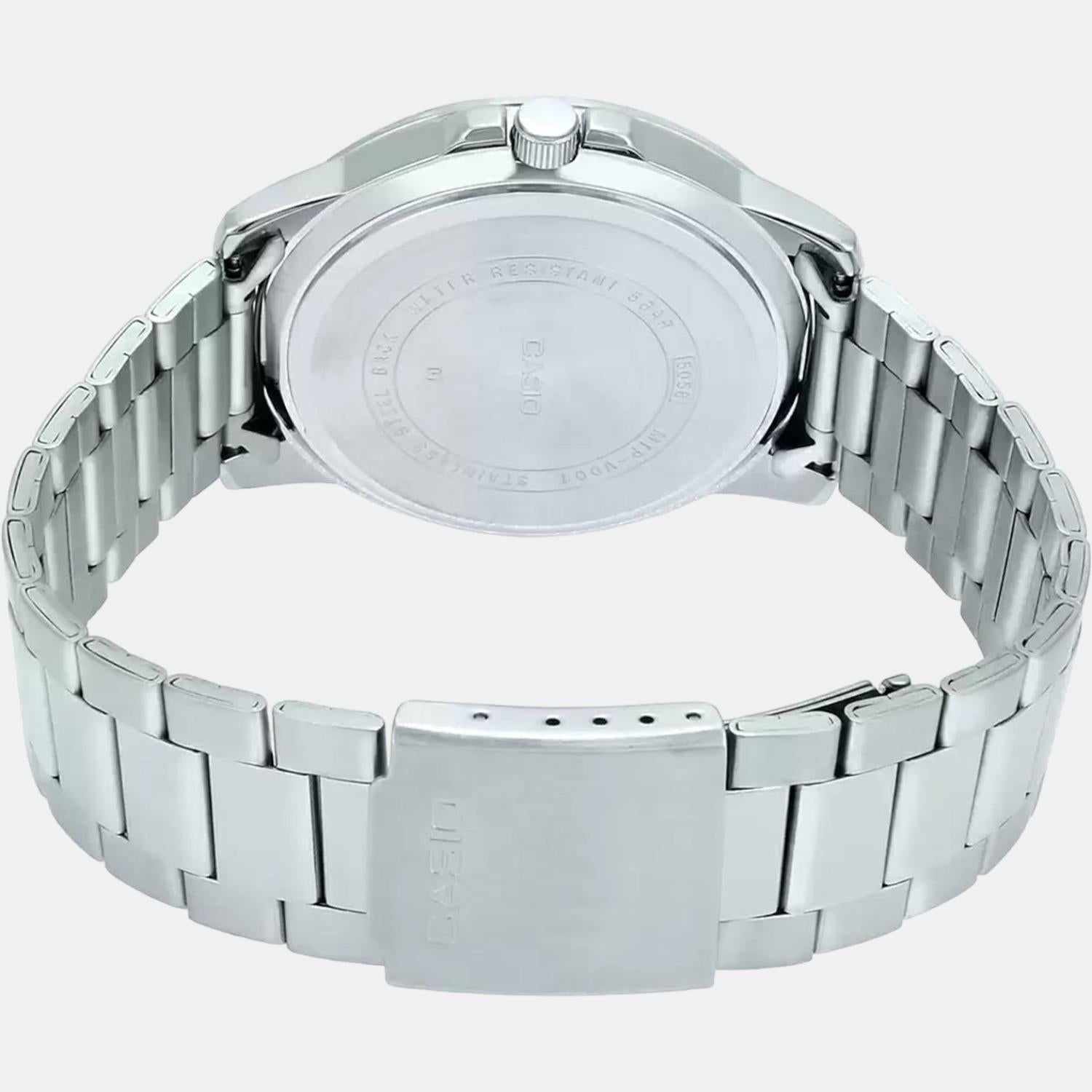 Enticer Men Quartz Blue Dial Analog Stainless Steel Watch A1363
