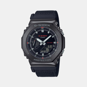 G-Shock Men Quartz Black Dial Analog-Digital Fabric Watch G1373