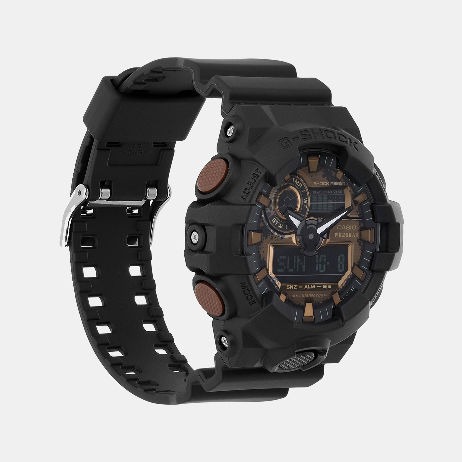 G-Shock Men Quartz Black Dial Analog-Digital Resin Watch G1389
