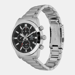 Edifice Men Quartz Black Dial Chronograph Stainless Steel Watch ED580