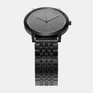 Dale Men Quartz Black Dial Analog Stainless Steel Watch AX2872