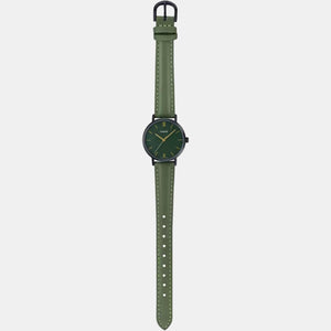 Enticer Women Quartz Green Dial Analog Leather Watch A2002