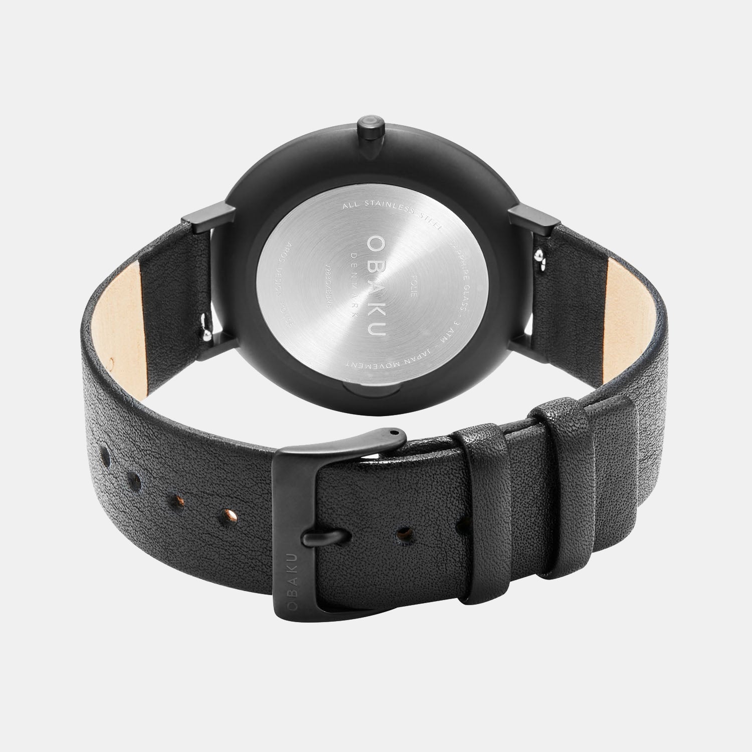 Folie Ebony Men Quartz Black Dial Analog Leather Watch V283GXBBRB
