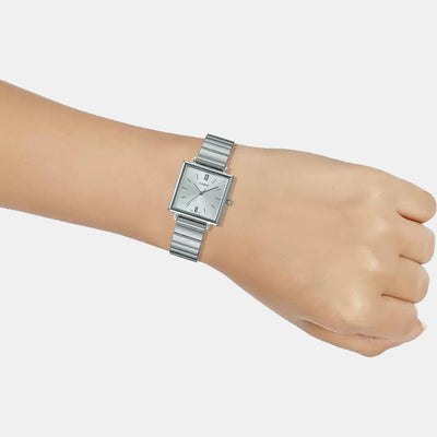 Enticer Women Quartz Silver Dial Analog Stainless Steel Watch A1543