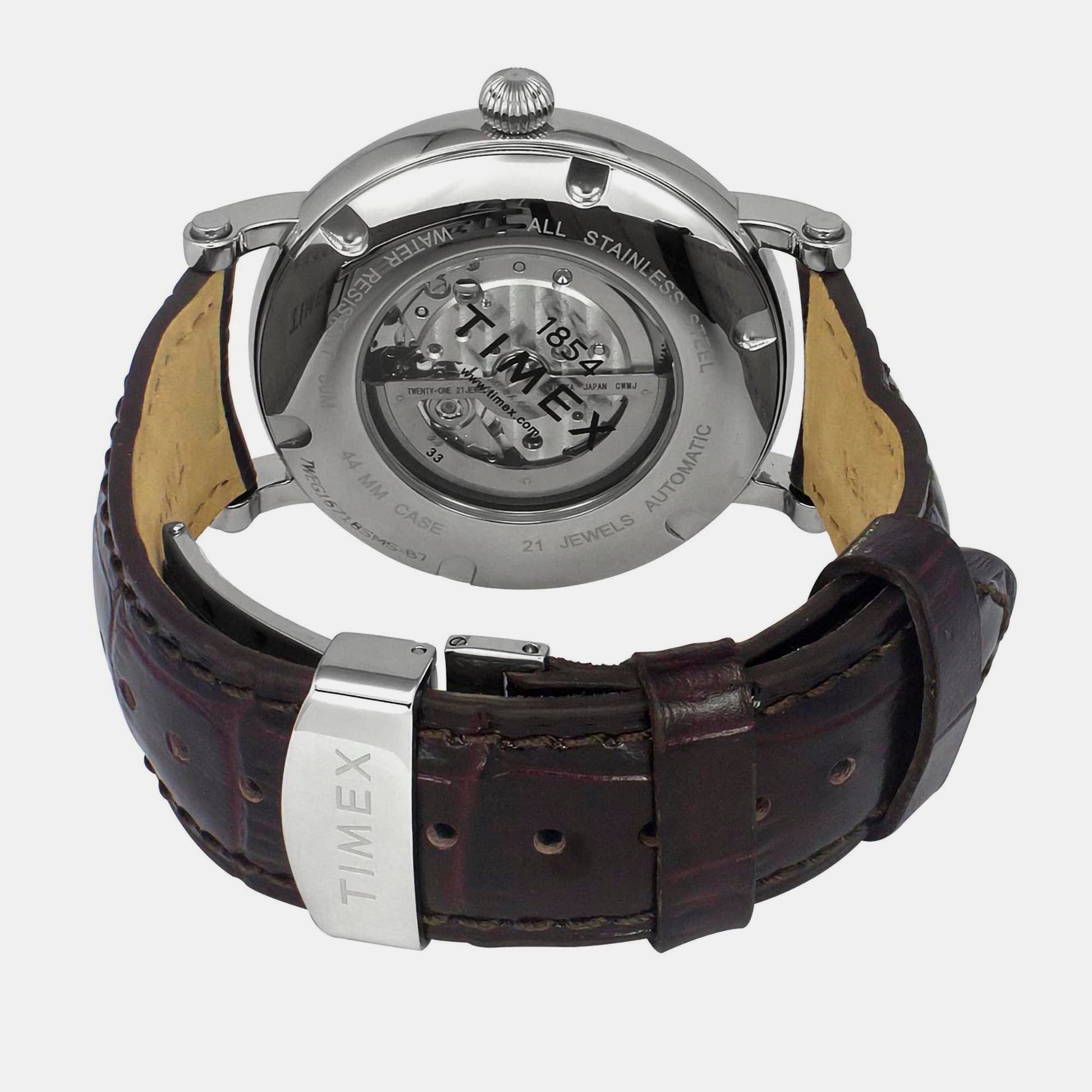 E Class Men Automatic Green Dial Analog Leather Watch TWEG16718