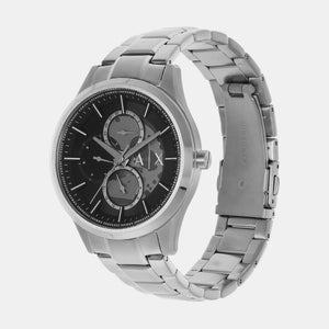 Dante Men Quartz Black Dial Chronograph Stainless Steel Watch AX1873
