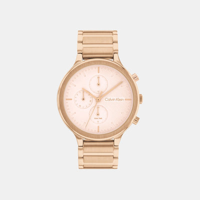 Energize Women Quartz Pink Dial Chronograph Stainless Steel Watch 25200241