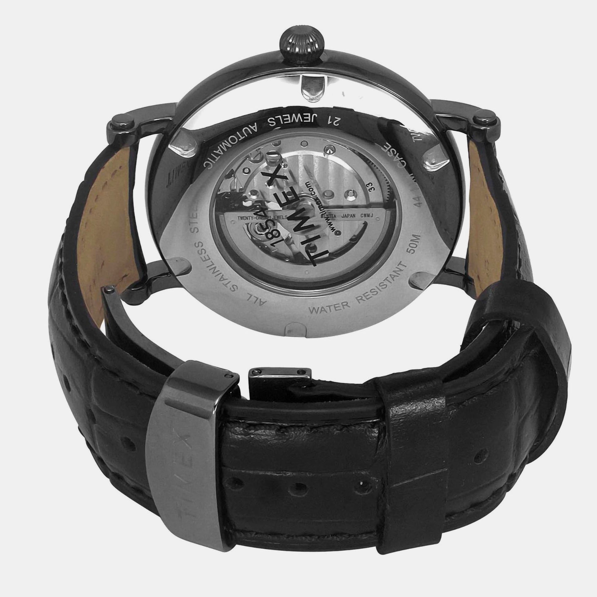 E Class Men Automatic Black Dial Analog Leather Watch TWEG16720
