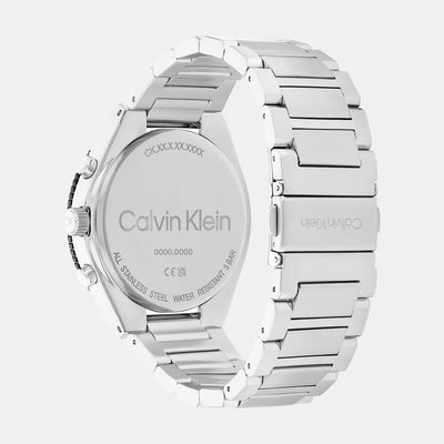 Ck Fearless Men Quartz Black Dial Chronograph Stainless Steel Watch 25200301
