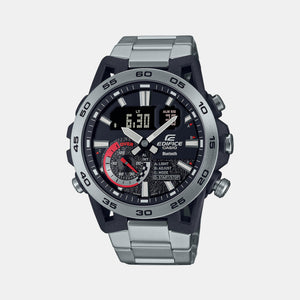 Edifice Men Quartz Black Dial Analog-Digital Stainless Steel Watch ED574