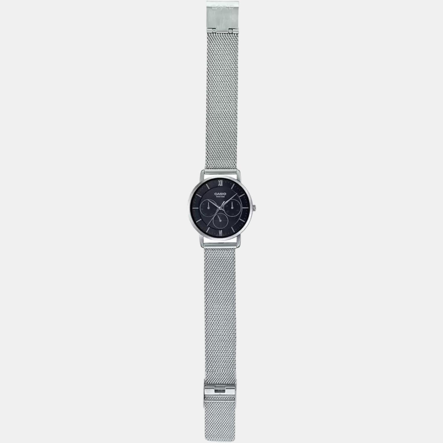 Enticer Women Quartz Black Dial Chronograph Stainless Steel Watch A1920