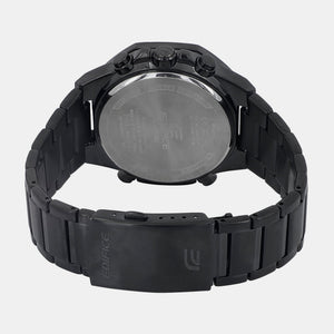Edifice Men Quartz Black Dial Analog-Digital Stainless Steel Watch EX556