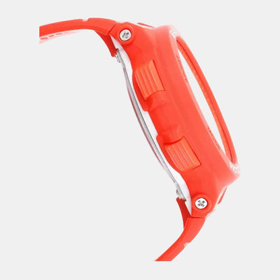 Baby-G Women Quartz Orange Dial Analog-Digital Resin Watch BX154