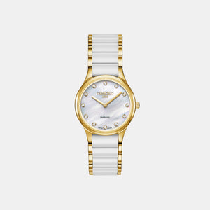 C-Line Women Quartz Silver Dial Analog Stainless Steel Watch 677855 48 29 60