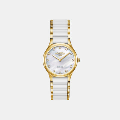 C-Line Women Quartz Silver Dial Analog Stainless Steel Watch 677855 48 29 60
