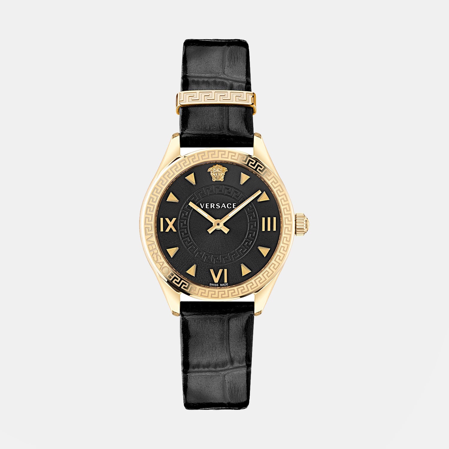 Hellenyium Women Quartz Black Dial Analog Leather Watch VE2S00222