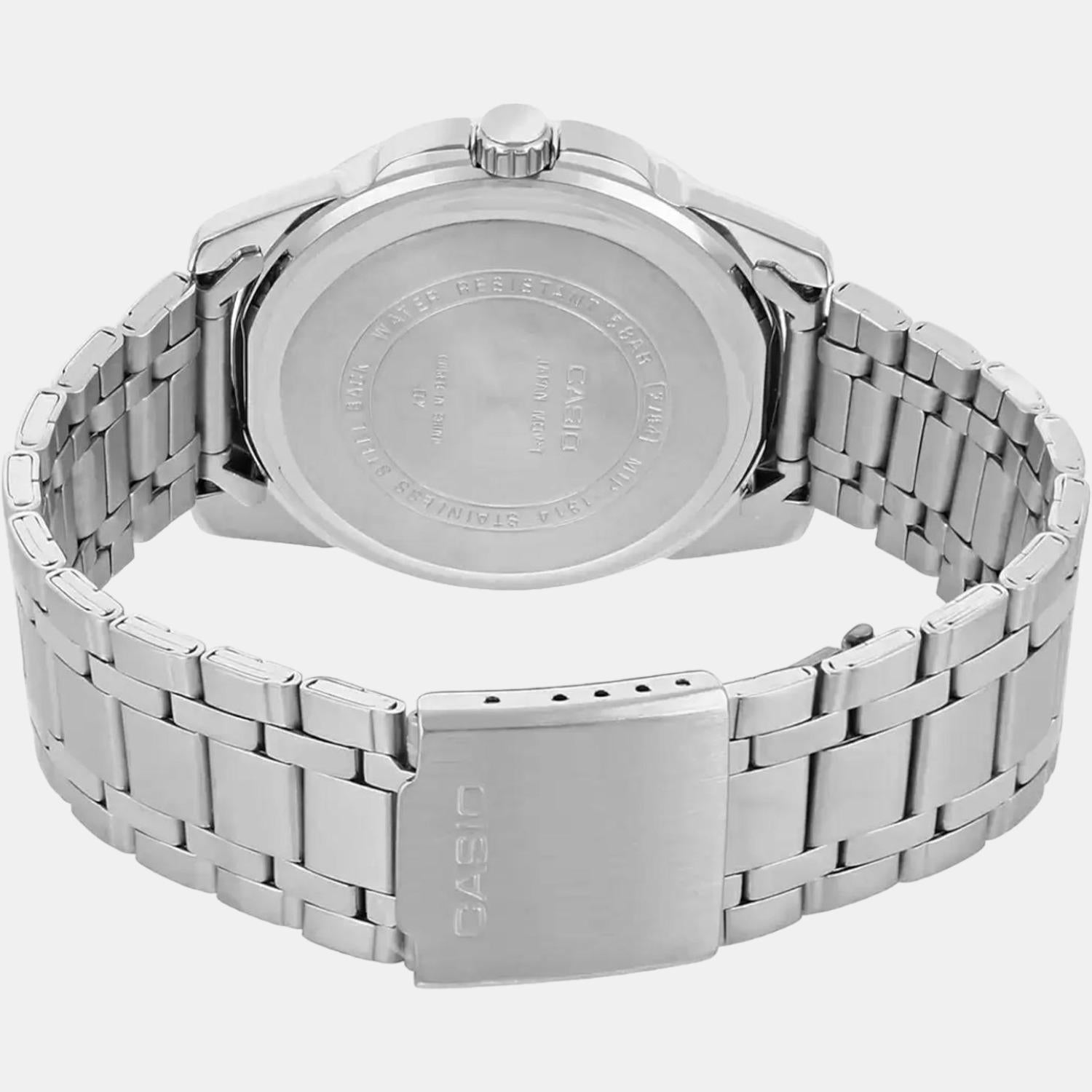 Enticer Men Quartz White Dial Analog Stainless Steel Watch A552