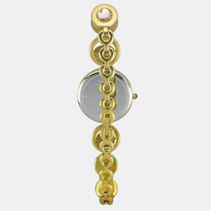 Fria Women Quartz Silver Dial Analog Brass Watch TWEL16400