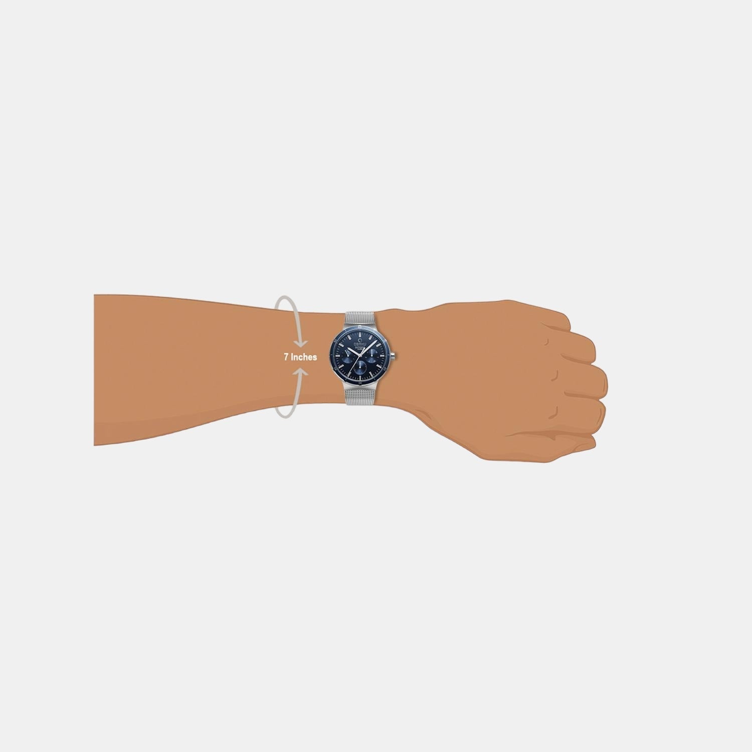 Dyb Cyan Men Quartz Blue Dial Chronograph Stainless Steel Watch V220GMCLMC