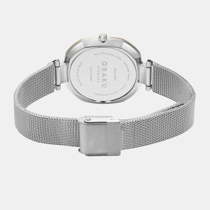 Brilliant Women Quartz Silver Dial Analog Stainless Steel Watch V277LXFIMC