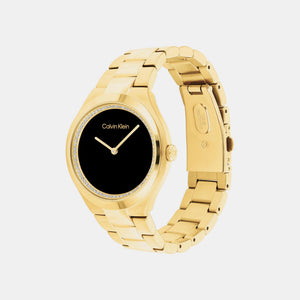 Admire Women Quartz Black Dial Analog Stainless Steel Watch 25200367