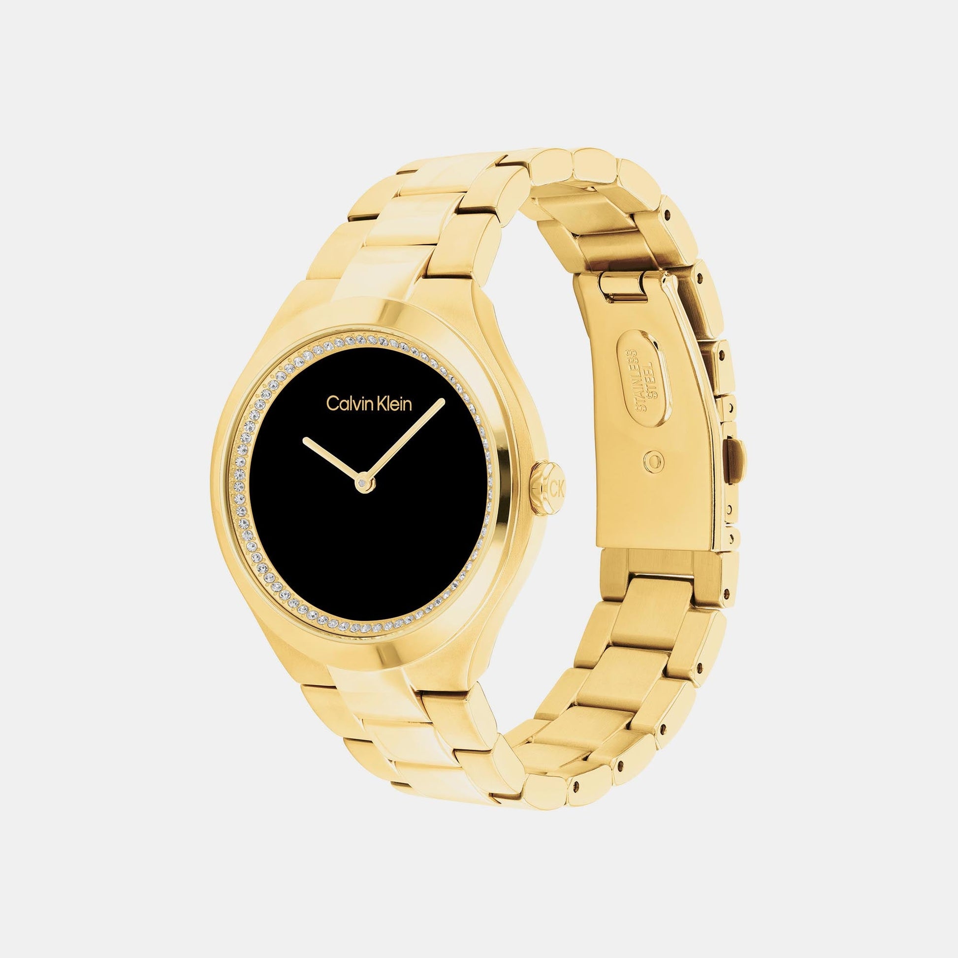 Admire Women Quartz Black Dial Analog Stainless Steel Watch 25200367