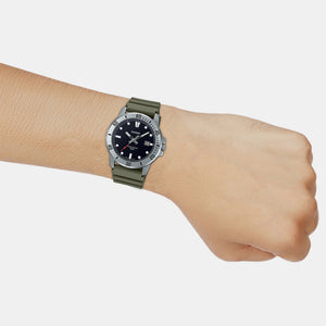 Enticer Men Quartz Black Dial Analog Resin Watch A2141