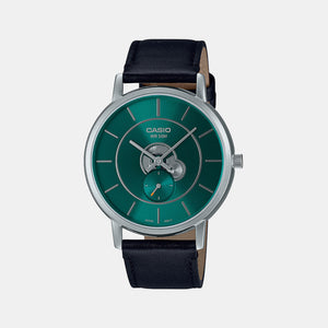 Enticer Men Quartz Green Dial Analog Leather Watch A2132