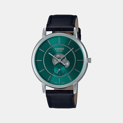 Enticer Men Quartz Green Dial Analog Leather Watch A2132