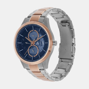 Dante Men Quartz Blue Dial Chronograph Stainless Steel Watch AX1874
