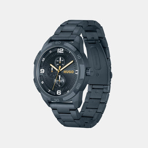 Grip Men Quartz Blue Dial Analog Stainless Steel Watch 1530278