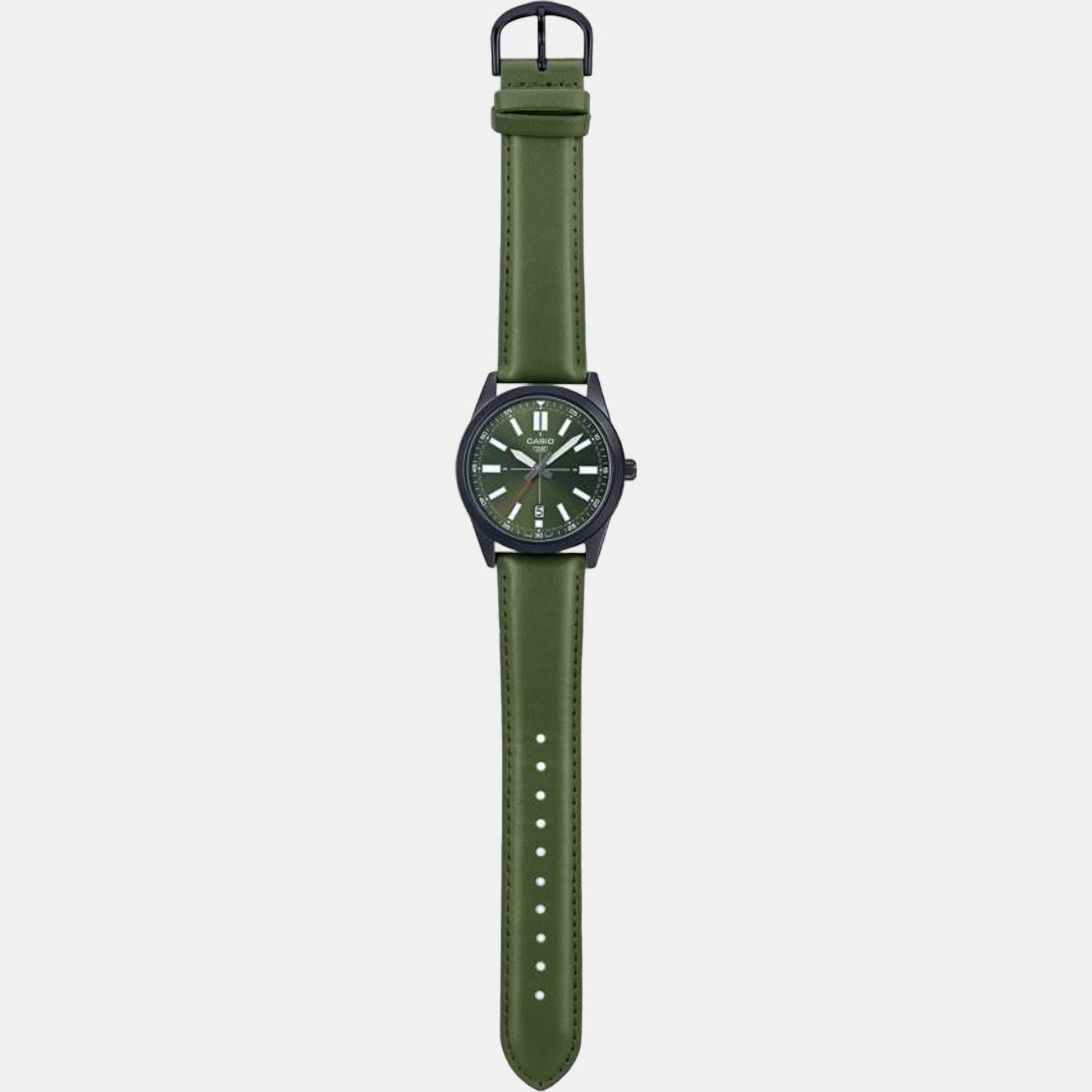 Enticer Men Quartz Green Dial Analog Leather Watch A1945