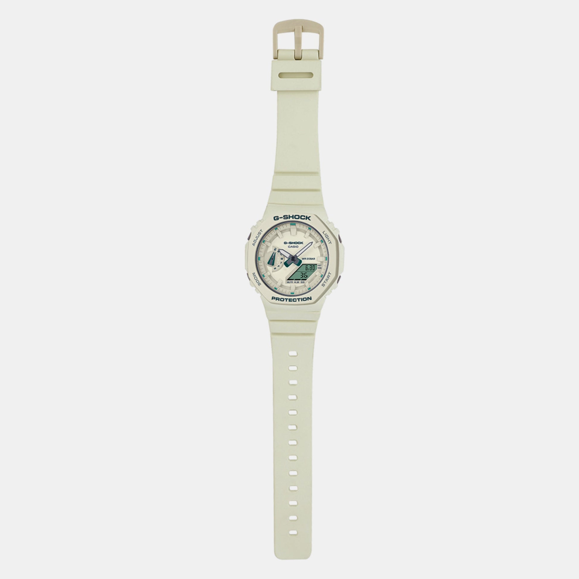 G-Shock Women Quartz White Dial Analog-Digital Resin Watch G1377