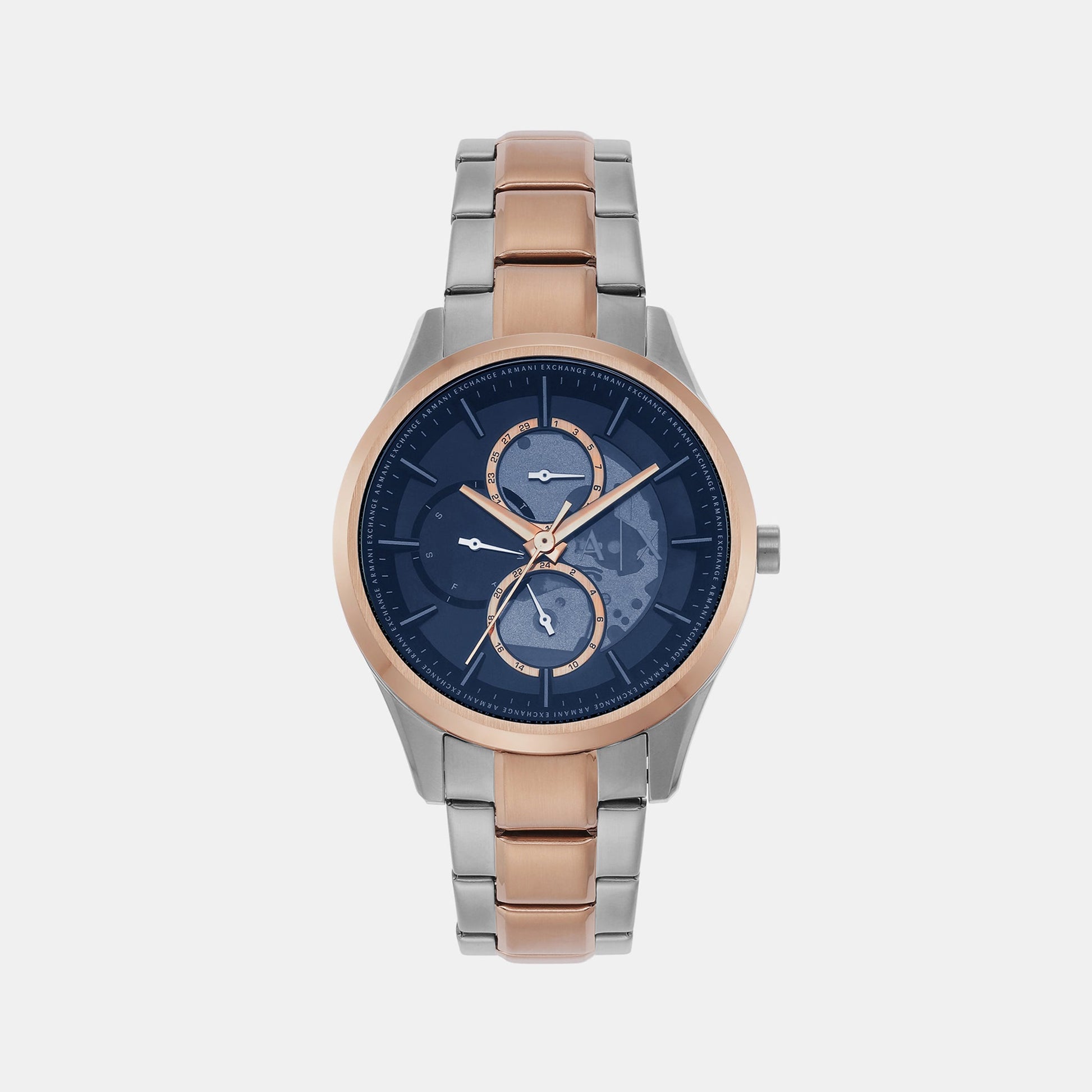 Dante Men Quartz Blue Dial Chronograph Stainless Steel Watch AX1874