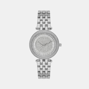 Darci Women Quartz Silver Dial Analog Stainless Steel Watch MK4591