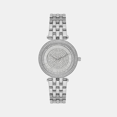 Darci Women Quartz Silver Dial Analog Stainless Steel Watch MK4591
