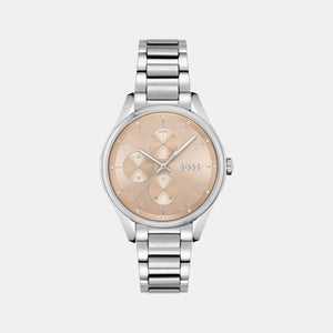 Grand Course Women Quartz Rose Gold Dial Chronograph Stainless Steel Watch 1502604