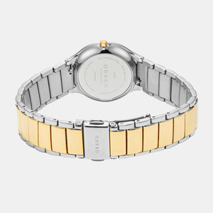 Acacie Women Quartz Silver Dial Analog Stainless Steel Watch V276LEFISF