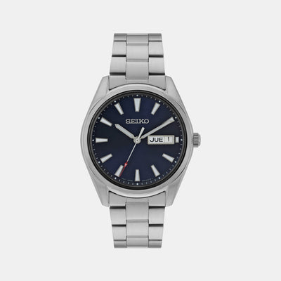 Dress Men Quartz Blue Dial Analog Stainless Steel Watch SUR341P1