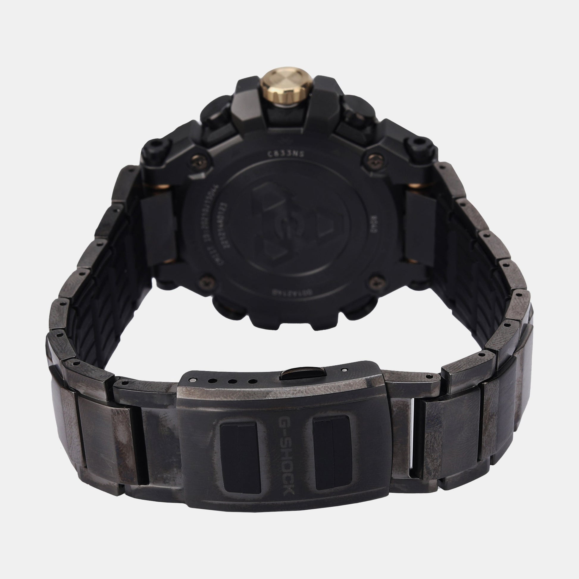 G-Shock Men Quartz Black Dial Analog Stainless Steel Watch G1323