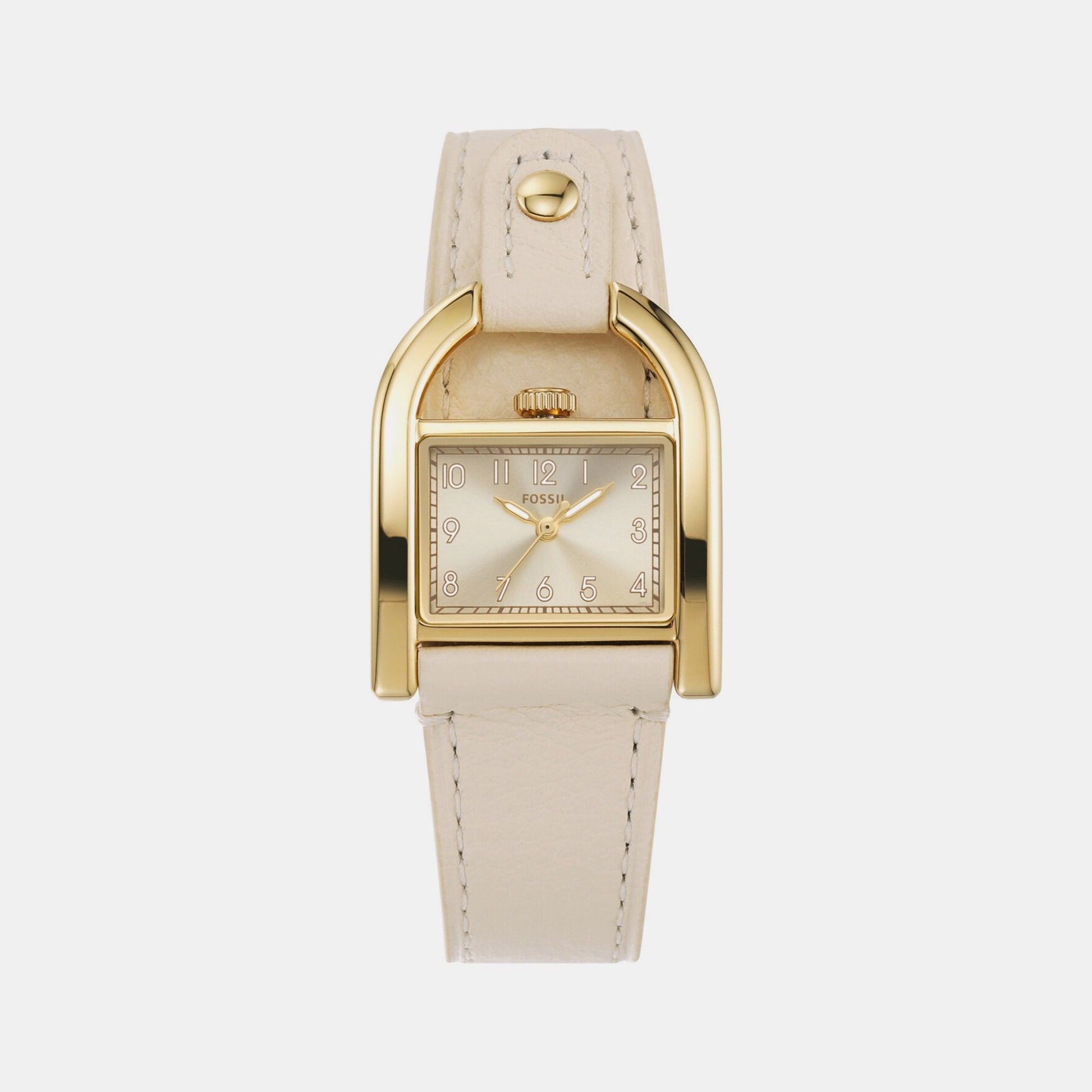 Harwell Women Quartz Gold Dial Analog Leather Watch ES5280