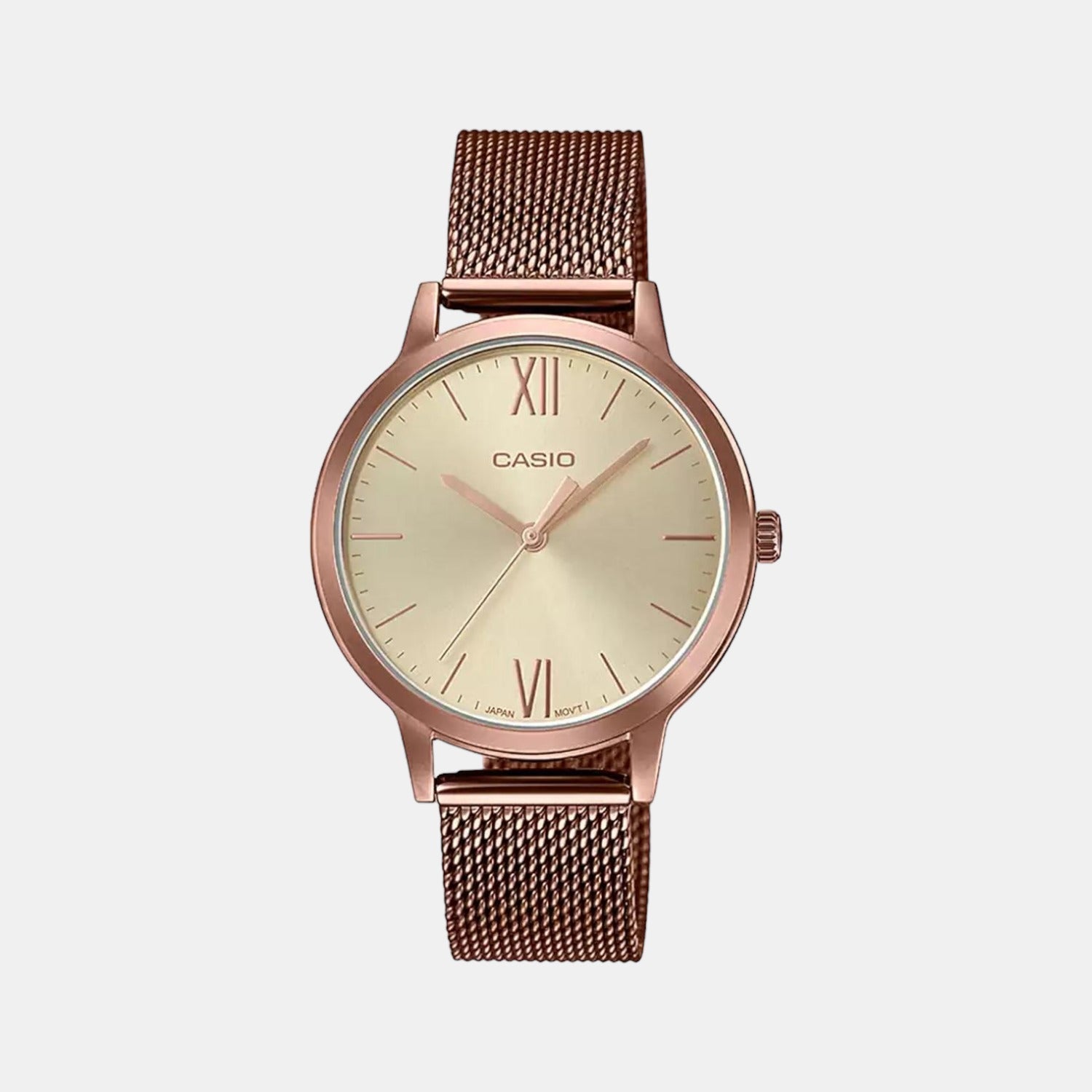 Enticer Women Quartz Rose Gold Dial Analog Stainless Steel Watch A1693