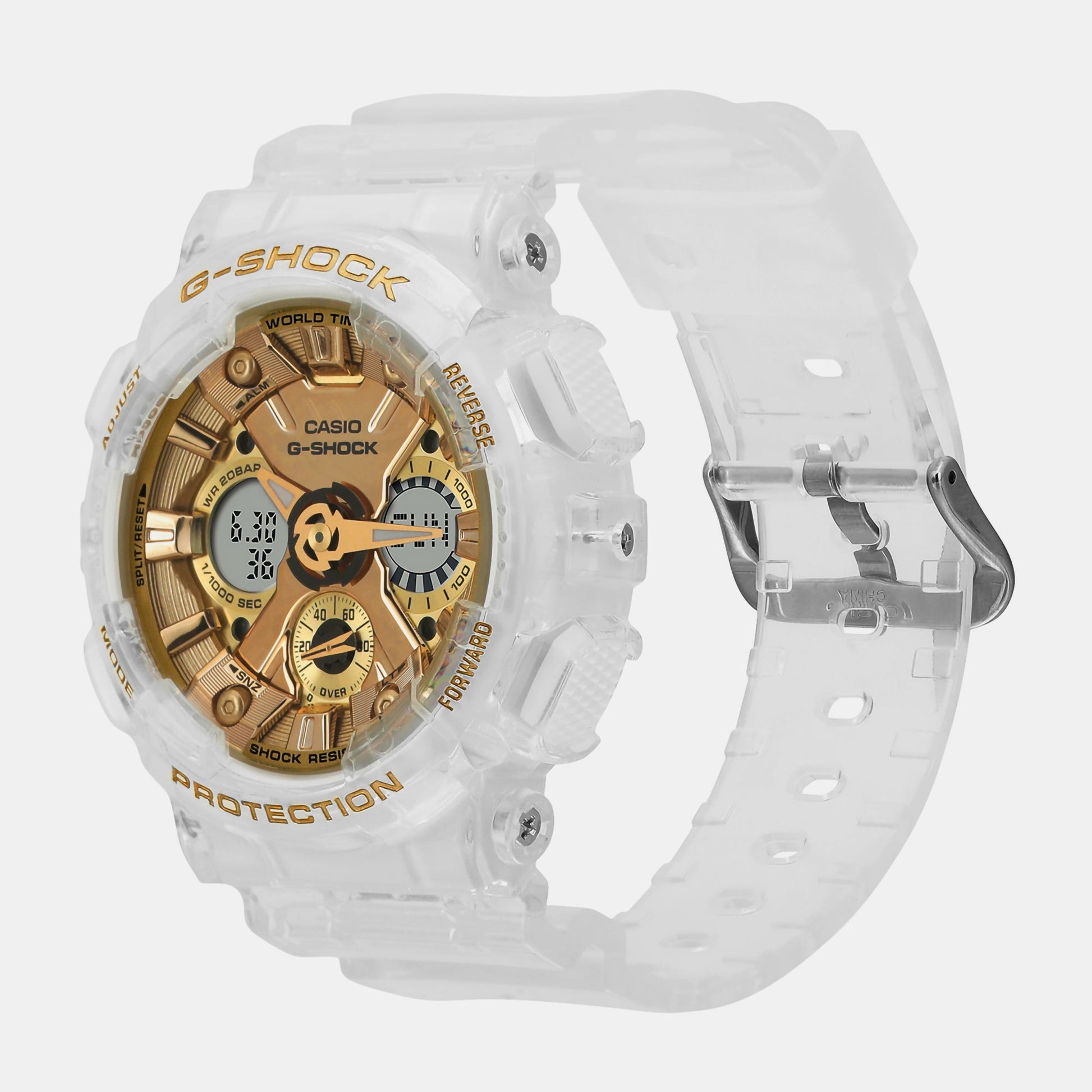 G-Shock Women Women Quartz Gold Dial Analog-Digital Resin Watch G1401