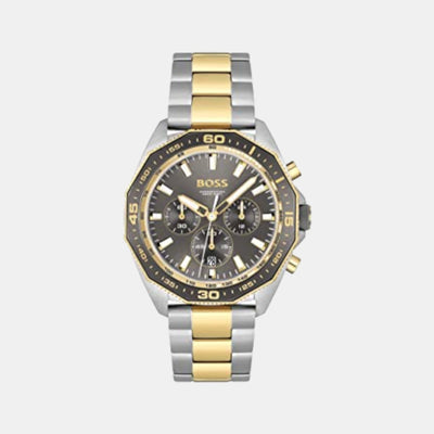 Energy Men Quartz Black Dial Chronograph Stainless Steel Watch 1513974