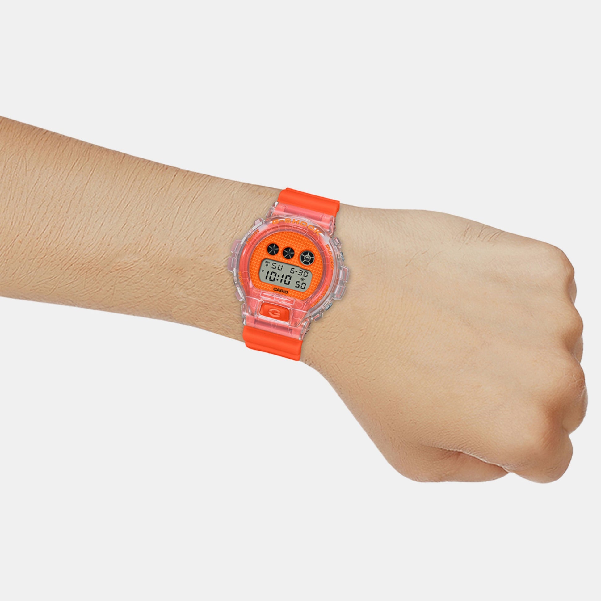 G-Shock Men Quartz Orange Dial Digital Resin Watch G1362
